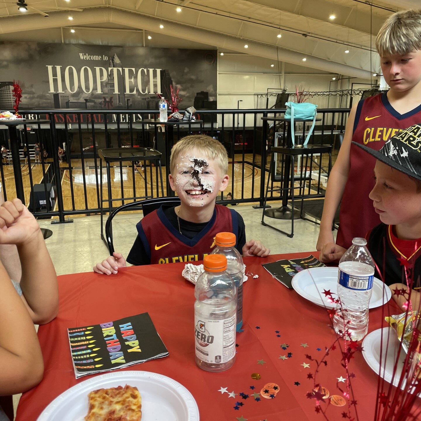 cake in face